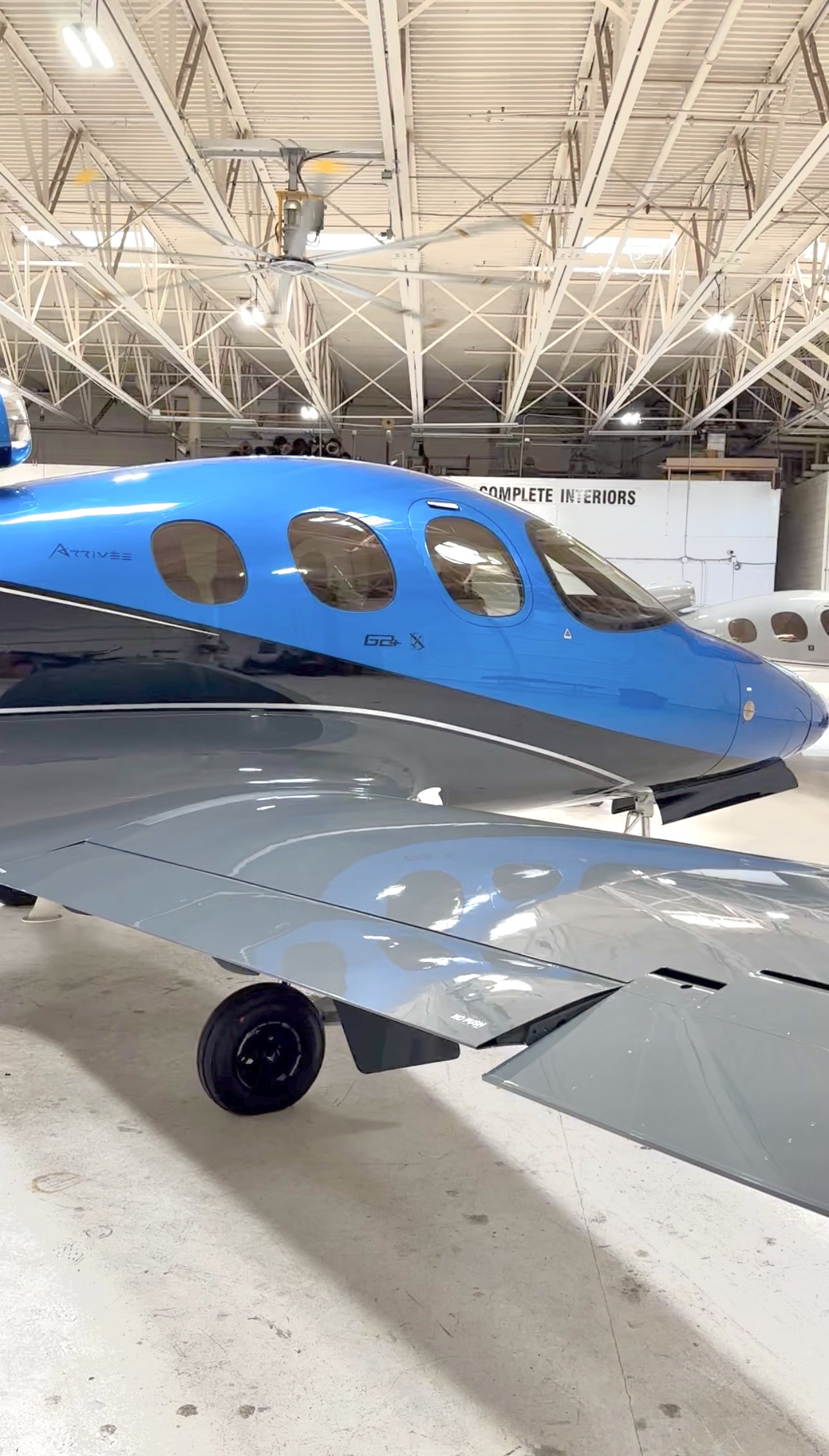Cirrus Vision Jet exterior detailing
